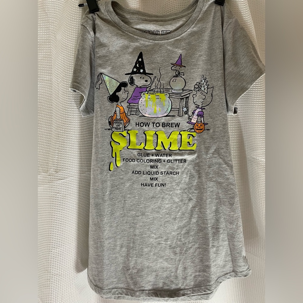 Peanuts, short sleeve, shirt, graphics, Snoopy, and gang how to make slime